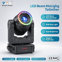 Mini Lyre VLTG 100W, Projecteur Spot Gobo DMX à Tête Mobile pour Boîte de Nuit, Fête, Événement, Bar, Lumière Scénique DJ