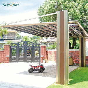 Ports et abris extérieurs de voiture de Offre Spéciale de conception moderne SK-C04 Carports extérieurs faits sur commande d'alliage d'aluminium de polycarbonate - Product Image 2