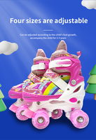 Patins à roulettes à 4 roues, patins à roulettes à double rangée, patins à roulettes en gros pour enfants