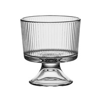 Vaso de cristal estilo Ins apto para microondas, copa de postre de diseño minimalista para helado, zumo, agua y yogur