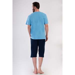 Conjunto de Camiseta sin Mangas y Pantalones Cortos con Bolsillos para Hombre, Cuello Redondo y Manga Corta - Product Image 1
