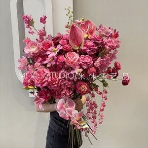 Fleurs artificielles, branche unique, rose rouge en soie, décoration de mariage, accessoires pour la maison, 50g - Product Image 2