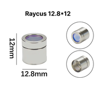 CS Tec Original Raycus 12.8*16 Groupe de lentilles de protection pour connecteur de sortie laser à fibre QBH, Capuchon de protection pour lentille laser