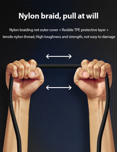 MFi certificado Nylon trenzado <span class=keywords><strong>de</strong></span> carga rápida USB a L Cable <span class=keywords><strong>de</strong></span> cargador <span class=keywords><strong>para</strong></span> Apple IPhone13 12 <span class=keywords><strong>11</strong></span> X Xs Pro, Pro Max, Plus, IPad, - Product Image 6