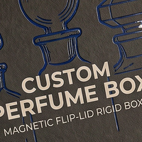 Scatola Regalo Personalizzata per Eau De Parfum Nera e Scatola Magnetica per Profumo con Scatola in Carta per Collezione di Profumi e Confezione per Fragranze