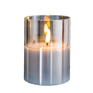 Bougie LED sans flamme 3D à effet de flamme vacillante, en paraffine, télécommandée, pour décoration intérieure de Noël - Product Image 3