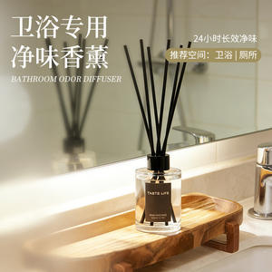 Difusor de Aromaterapia sin Fuego Específico para Baños, Fragancia Duradera, Desodorizante, Cilíndrico, con Varillas de Ratán y Aceite Esencial - Product Image 2