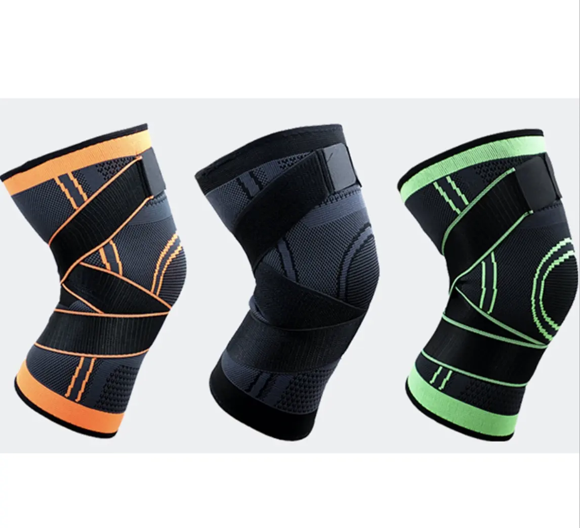 Customized Private Label Drop shipping Knee Sleeve Pad Support Gym Accessories Fitness Support Training Elbow&Knee Brace For Man