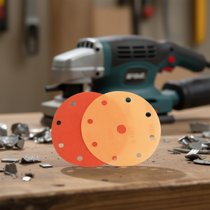 Discos de Lijado TTAKE, Grano 220, Respaldo de Velcro, Disco de Fibra con Orificios para Herramientas de Lijado - Product Image 3