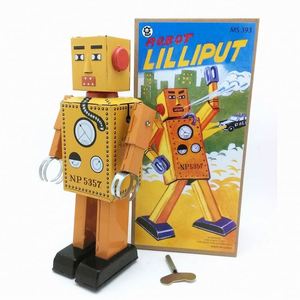 Robot di Latta Classici Retrò all'Ingrosso, <span class=keywords><strong>Giocattoli</strong></span> <span class=keywords><strong>Vintage</strong></span> a Carica Manuale - Product Image 3