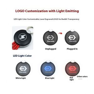 Câble de charge USB 3-en-1 durable en gros avec logo lumineux, porte-clés LED et charge rapide Type-C – Cadeaux promotionnels - Product Image 3