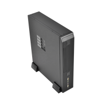 Mini ITX-Funda de ordenador de escritorio delgada personalizada, estuche de aluminio para oficina, chasis de placa base itx