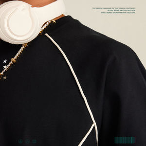 コットン260 GsmブランクTシャツメンズW142高品質オーバーサイズ無地メンズTシャツゼロシュリンクドロップショルダーTシャツメンズ - Product Image 3