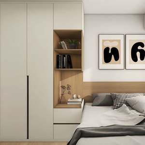 Hot Selling Custom Semi-Open Walk-In Wardrobe Modern Design with <b>Glass</b> Door Soft Close Drawer for Home <b>Furniture</b> <b>Bedroom</b> Use - Product Image 5