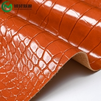 Cuir synthétique personnalisé en Chine, cuir recyclé en PVC, rouleau de cuir synthétique à motif crocodile, gaufré, pour housses de sièges de voiture