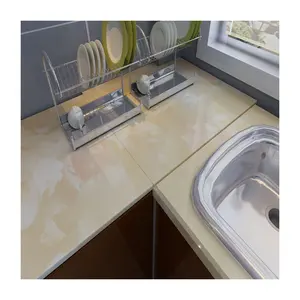 المطبخ القابل للإزالة لاصق ورق حائط لفات أسود أبيض مقاوم للماء 3D ورق اتصال الرخام خلفيات PVC الفينيل