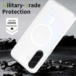 Funda Transparente Mate Esmerilada con Magnético para <span class=keywords><strong>Samsung</strong></span> A37, Carcasa Antihuellas de PC+TPU a Prueba de Golpes - Product Image 4