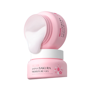 LAIKOU <span class=keywords><strong>Japan</strong></span> Sakura Gesichtscreme Vegan Tiefenwirksame Feuchtigkeitspflege Anti-Falten Gesichtscreme Feuchtigkeitsspendendes <span class=keywords><strong>Gel</strong></span> Sakura Hydratations-Gelcreme - Product Image 5