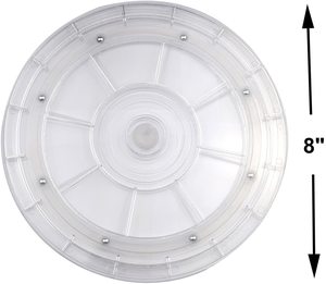 Màn Hình Xoay Tròn Bằng Nhựa Trong Suốt 6 Inch 360 Độ Lazy Susan Base Vỏ Nhựa Xoay Tròn - Product Image 6