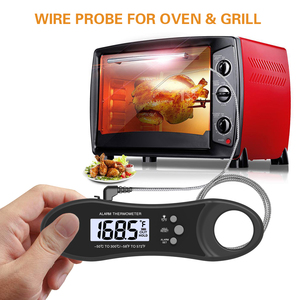 Termómetro digital para carne de doble sonda, termómetro de lectura instantánea para alimentos con luz negra LCD como termómetro de cocina para cocina, sin revi - Product Image 6