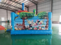 Structure gonflable Mickey en PVC de qualité commerciale 0,55 mm, aire de jeux gonflable en PVC pour carnaval extérieur et entreprise de location