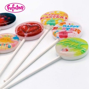 Saludable, libre de azúcar baja en calorías de cristal de forma irregular de impresión lollipop candy - Product Image 5
