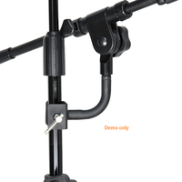 Support de microphone et de téléphone en métal durable CNBear K-601-2B avec tube de 30 mm de diamètre, accessoires universels pour microphone