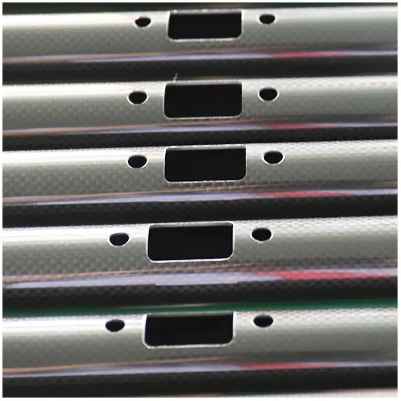Carbon Fiber Curtain Rod Bracket Sheet Twist Lock Jump Break Custom For Ptz Telescoping Carbon Fiber Tube Joints