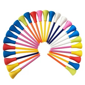 Passen Durable 83mm <b>Golf</b> <b>Tees</b> with Soft <b>Rubber</b> Sleeve Plastic Mixed Colors 70mm Length 0.002kg - Product Image 5