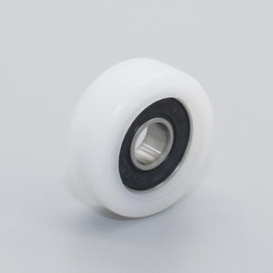 607RS Nylon Resin Flat Roller with Bearing-Coated <b>Rubber</b> Wear-Resistant 7*26*10mm Wholesale Manufacturer Made From EPDM SBR - Product Image 4