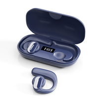 Auriculares Inalámbricos TWS con Gancho para la Oreja, Chipset JL, Pantalla LED, 13 Horas de Reproducción, 400 mAh, Resistentes al Agua IPX4, para Conducción Ósea 5.1
