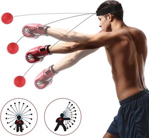 Ballon de réflexe de boxe avec bandeau, parfait pour l'entraînement de la réaction, de l'agilité, de la vitesse de frappe et de la coordination œil-main - Product Image 5