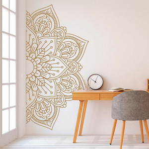 <span class=keywords><strong>Soggiorno</strong></span> vinile adesivo oro india mandala autoadesivi della parete - Product Image 1