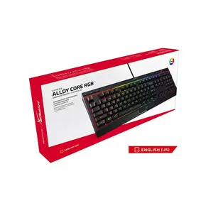 X Keyboard Game Film Inti Aloi RGB Kontrol Media Keyboard Halus Senyap Tahan Percikan