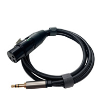 Microphone dynamique, microphone à condensateur 5V/48V, interface audio de qualité professionnelle, câble de diffusion en direct 3.5mm vers câble XLR