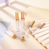 CY247 en stock liquide rouge à lèvres contenant 5ml or rose or clair vide brillant à lèvres tube