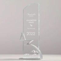 Trophée en cristal étoile à cinq branches créatif, production personnalisée pour les champions et les employés exceptionnels