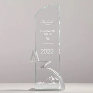 Creativo trofeo di cristallo a cinque punte produzione personalizzata di eccezionali campioni dello staff, secondi classificati e terzi classificati, formica - Product Image 3