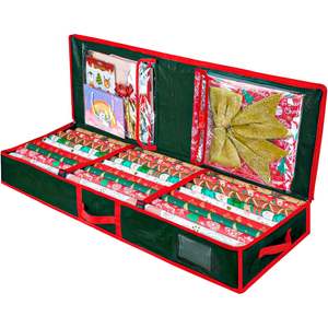 Organizador de Papel de Regalo Navideño Personalizado de 104*36*16 cm, Almacenamiento para Papel de Regalo, Lazos y Cintas - Product Image 1