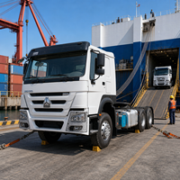 Camion tracteur poids lourd Sinotruk HOWO 6X4 Euro 2 diesel d'occasion avec suspension pneumatique, conduite à gauche, pour le Nigéria, le Mozambique et le Kenya