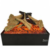 Cheminée électrique OEM en polyrésine, avec insert de bûches artificielles fait main, style Antique Master Flame, vente en gros, avec support