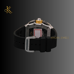 นาฬิกาเพชรโมอิสหรูหรามีสไตล์สำหรับผู้หญิงผลิตด้วยวัสดุคุณภาพสูงเพื่อไลฟ์สไตล์ที่ซับซ้อนและสง่างาม - Product Image 3