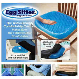 Ergonomische Orthopedische Gel Zitkussens Verbeterde Drukverlichting Cojin De Gel Auto Bestuurders Bureaustoel Sitter Gel Stoelbescherming - Product Image 5