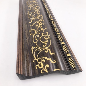 160mm large antique en relief populaire <span class=keywords><strong>grande</strong></span> taille design moulure de <span class=keywords><strong>corniche</strong></span> de <span class=keywords><strong>plafond</strong></span> plinthe bâtons lignes de grain de bois - Product Image 2
