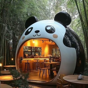 Escultura de Fibra de Vidrio Personalizada, Quiosco Creativo para Cafetería o Librería, Estatua de Animal para Exteriores - Product Image 3