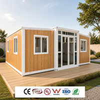 Maison conteneur préfabriquée en acier modulaire extensible de 20 pieds pour logement, mini-maison mobile, école ou bureau respirant