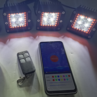 Feux de travail LED carrés de 3 pouces, 12W, projecteurs LED, lumière blanche, boîtier en aluminium moulé sous pression, camion, SUV, 4X4 LED
