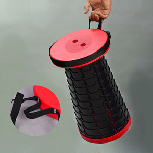 NEW Retractable Adjustable Outdoor Camping Chair Round Plastic Comfortable Lightweight Chairs for <b>Garden</b> Picnic Camping <b>Stool</b> - Product Image 6