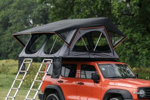 Tente <span class=keywords><strong>de</strong></span> <span class=keywords><strong>toit</strong></span> souple et étanche pour 3-4 personnes Overland avec barre lumineuse Poteau automatique en aluminium pour le camping en plein air Utilisation sur le <span class=keywords><strong>toit</strong></span> d'une voiture - Product Image 3