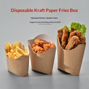 Cajas de Papel Kraft para Llevar Comida: Hot Dogs, Hamburguesas, Papas <span class=keywords><strong>Fritas</strong></span>, Nuggets de Pollo y Pollo Frito - Product Image 3